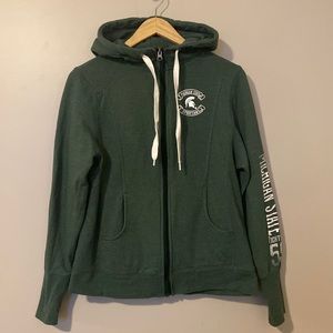 Champion brand Michigan State zip up hooded sweatshirt